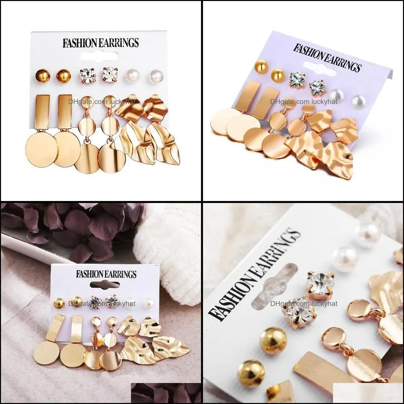 fashion gold earrings online for women wholesale n99293