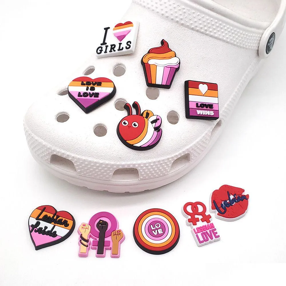 anime charms wholesale childhood memories lgbt cartoon croc charms shoe accessories pvc decoration buckle soft rubber clog charms fast