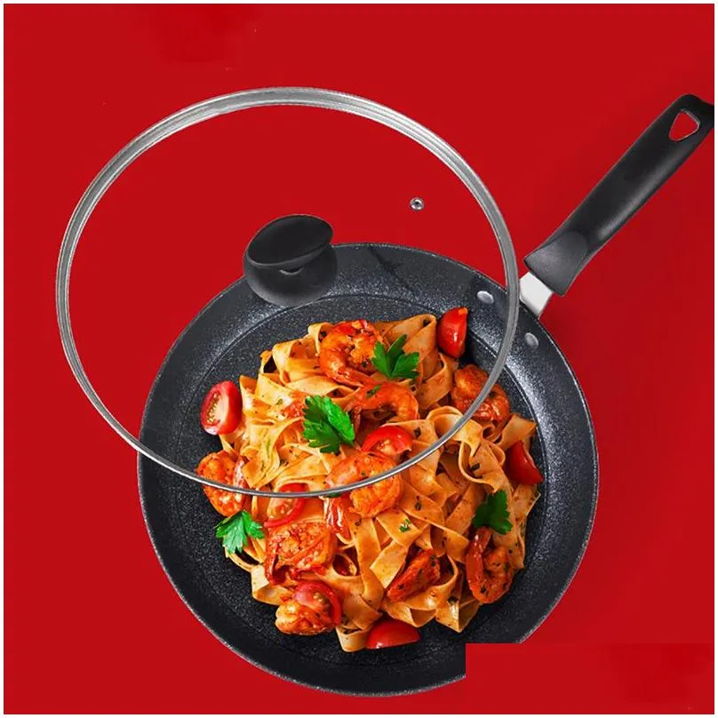 28/30cm frying pan use for gas induction nonstick coating 6 layers bottom no oilsmoke breakfast grill pan cooking pot1