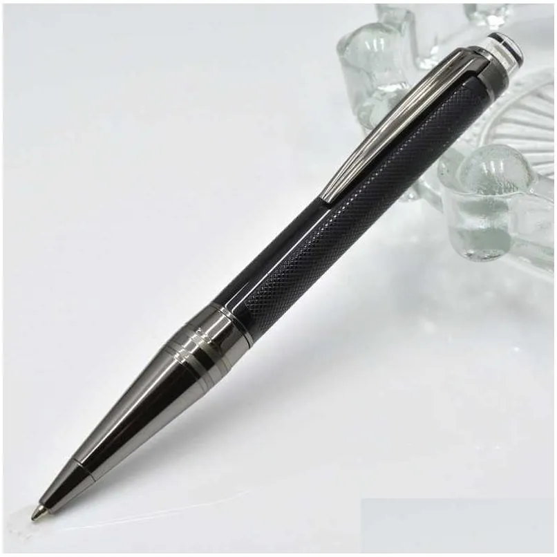 gray high / quality black ballpoint pen / roller ball pen with crystal head office stationery promotion ball pens for business gift