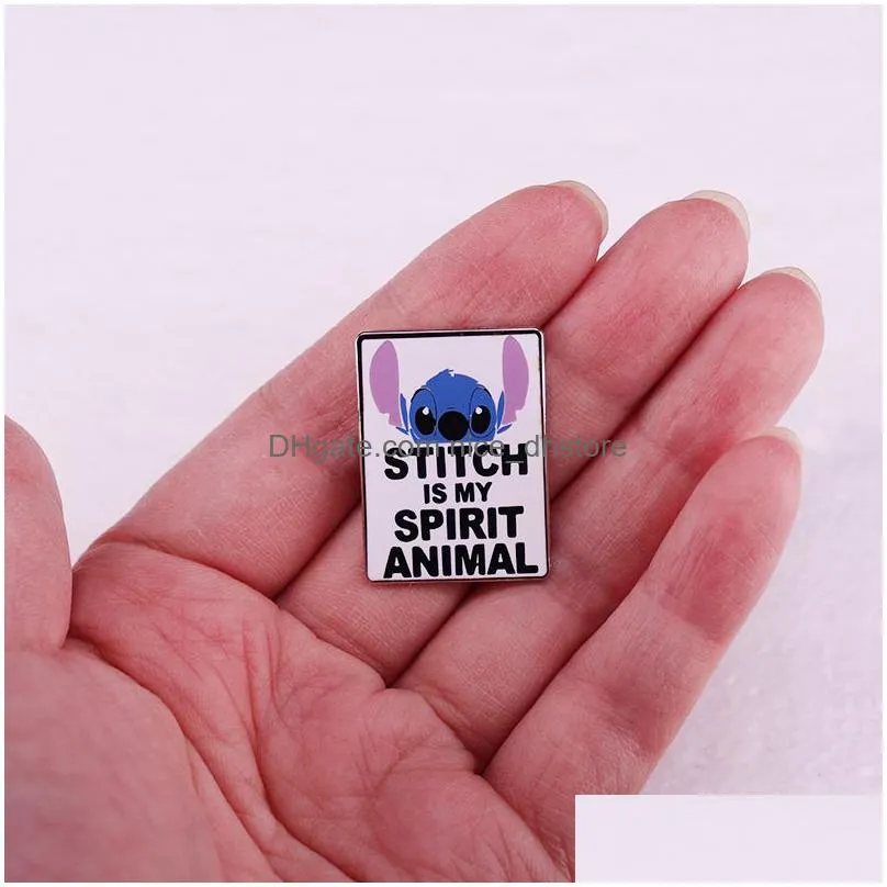 blue stipa baby spiritual animal brooch badge good friend gift pin badges