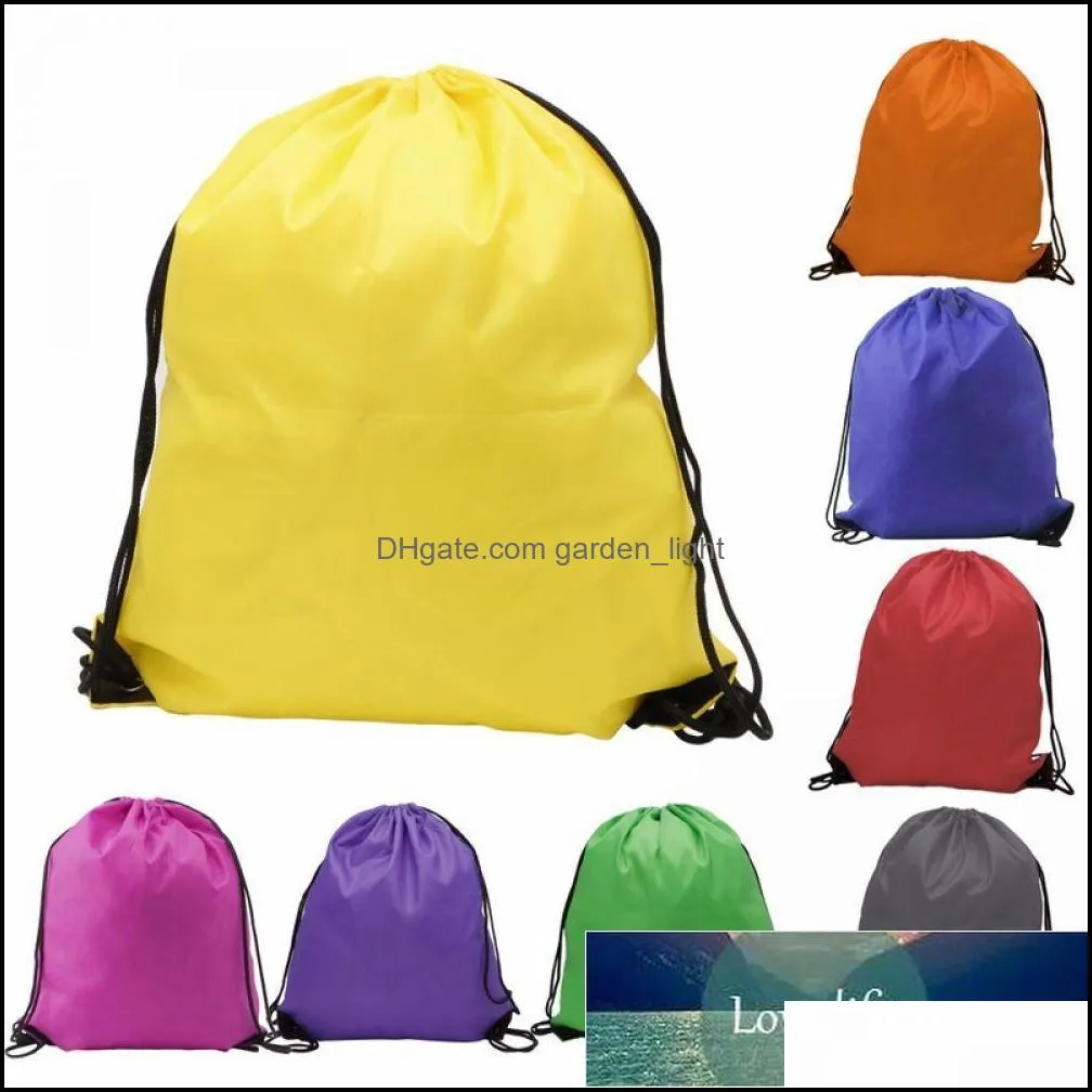 waterproof gym sport fitness bag foldable backpack drawstring shop pocket hiking camping beach swimming bag