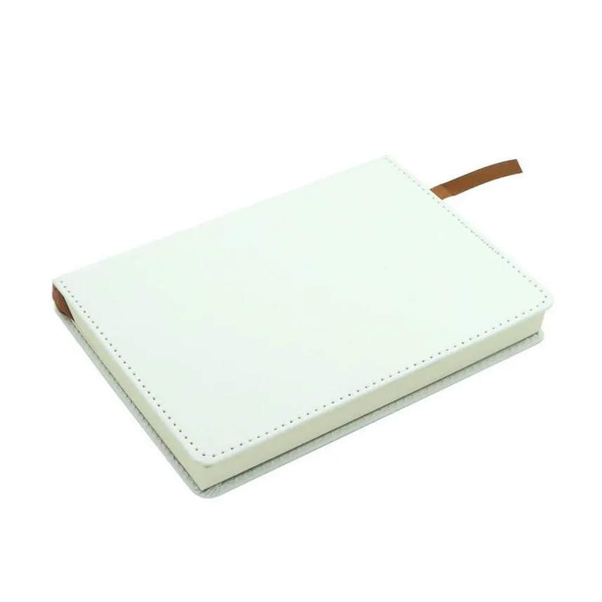 notepads a5 sublimation journals with double sided tape thermal transfer notebooks white blanks faux leather journal sea ship rrb10936