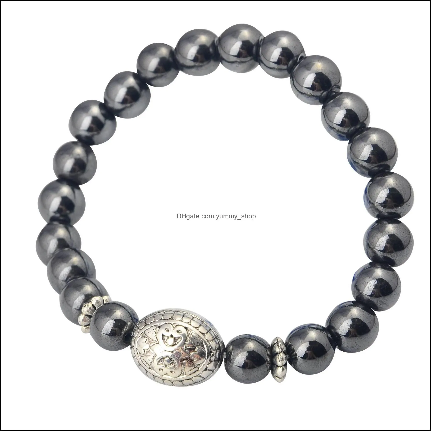 ladies 8mm lava rock aromatherapy  oil diffusion bracelet stretch natural stone yoga bead bracelet