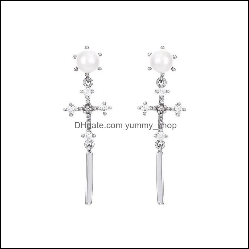 jewelry design feeling star dangle alloy gold long earring manufacturer direct supply female bow hollow cross chandelier 789 r2