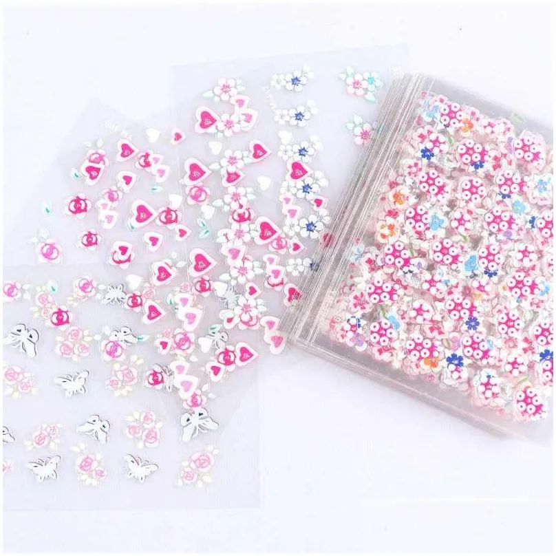30pcs gold silver 3d nail art sticker hollow decals mixed designs adhesive flower nail tips letter butterfly paper