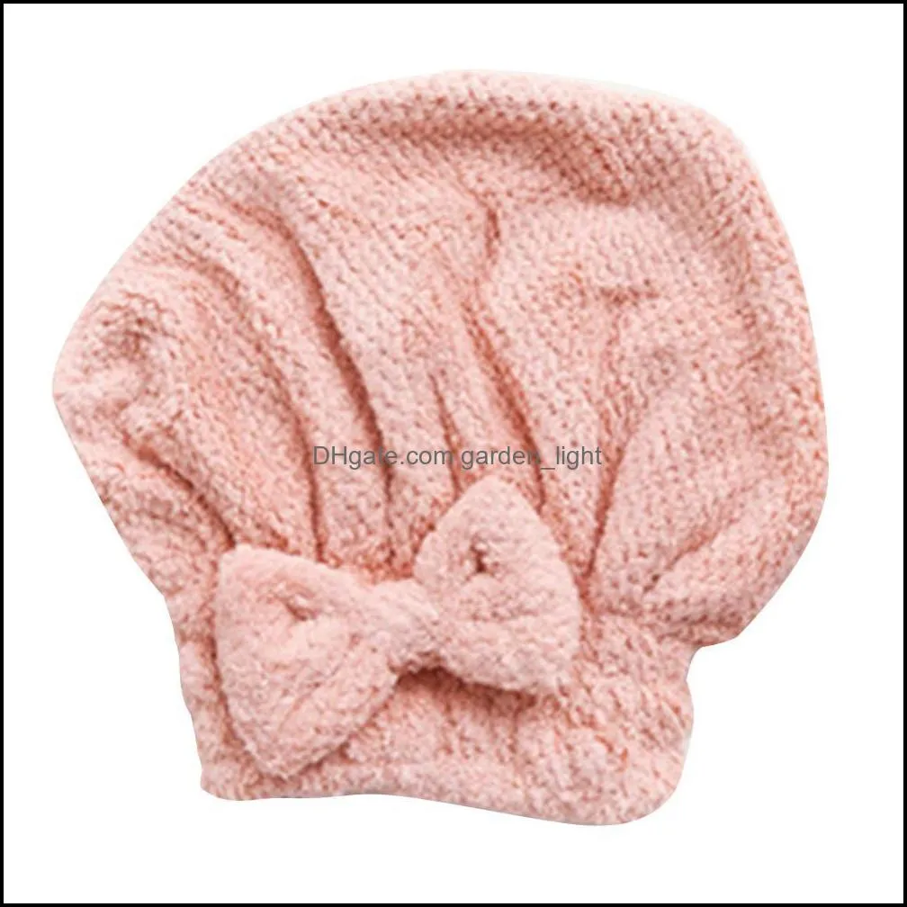 quick dry bath hair drying cap towel head wrap hat makeup cosmetics cap bathing tool a803 15