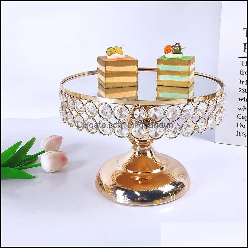 gold antique metal round cake stand set wedding birthday party dessert cupcake pedestal display plate home decor other bakeware