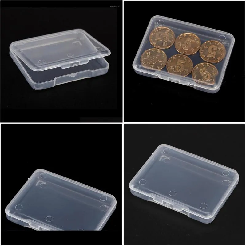 5pcs collection container case jewelry finishing accessories plastic transparent small clear store box with lid storage box1