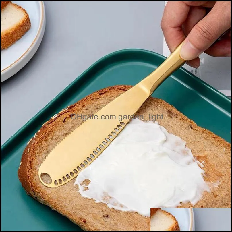 colorful special rose golden black color cheese tools butter spreader stainless steel cheese knife set