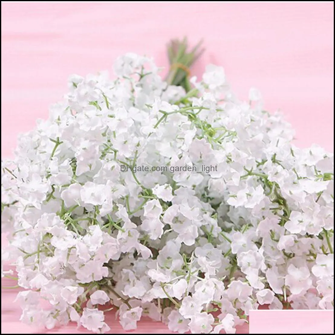 wholesale2016 10pcs/lot beautiful gypsophila artificial fake silk flowers baby breath plant home wedding decorations