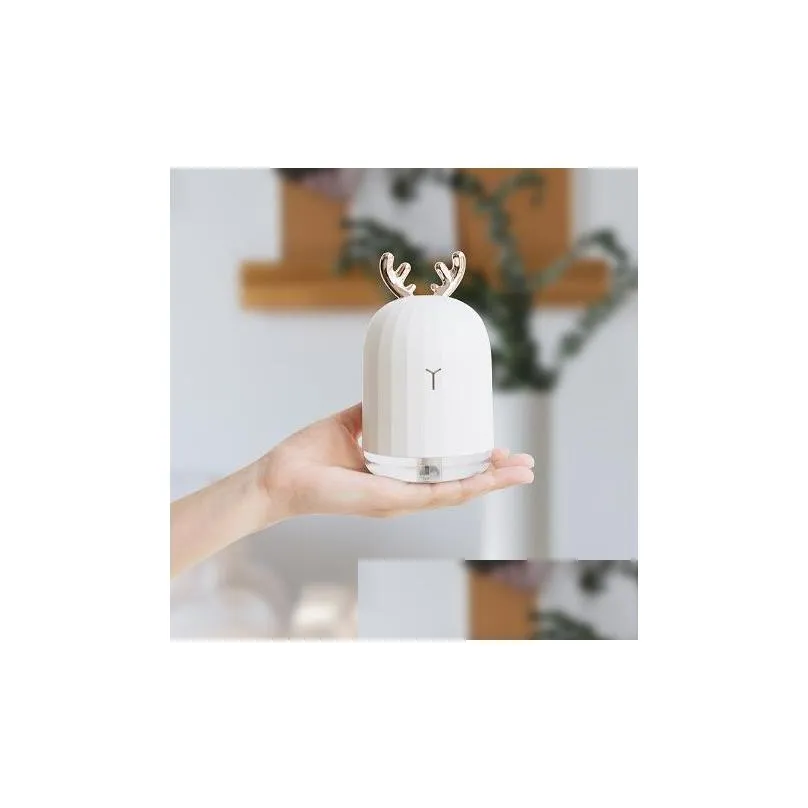 220ml ultrasonic air humidifier aroma diffuser for home car usb fogger mist maker with led night lamp