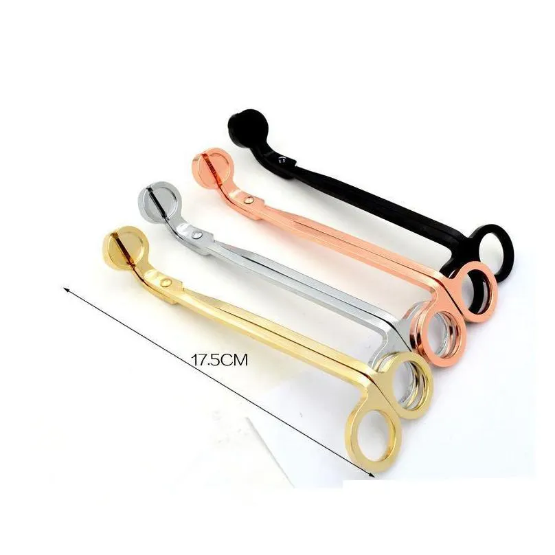 stainless steel snuffers candle wick trimmer rose gold candles scissors cuttercandlewicktrimmer oil lamp trim scissor cutters