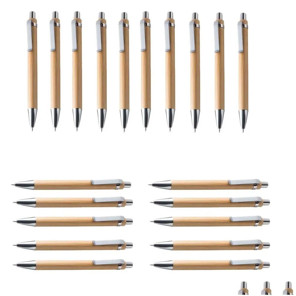 luffa ballpoint pen sets misc. quantities bamboo wood writing instrument 20 set