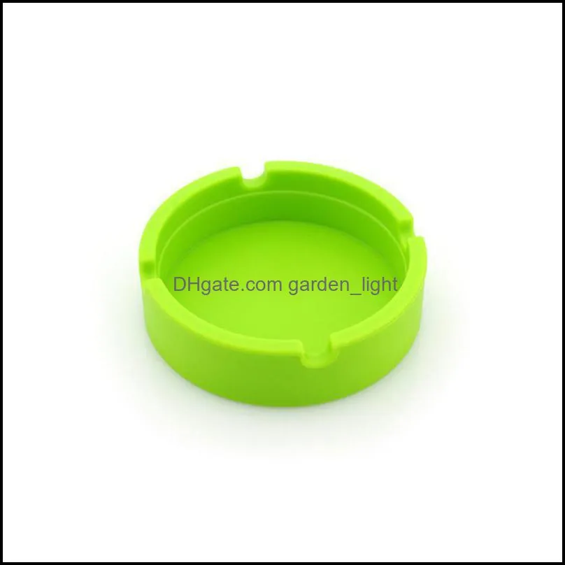 orders portable camouflage soft silicone rubber ashtray pluminous tray bracket antiboiling multicolor cigarette holder