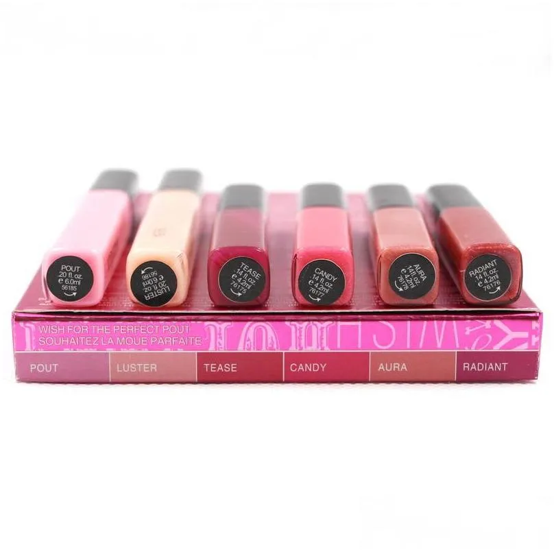 lip gloss set 6pcs lips kit for women pout lustre holiday style wish perfect love moisturizer natural dhgate beauty luxury makeup lipgloss