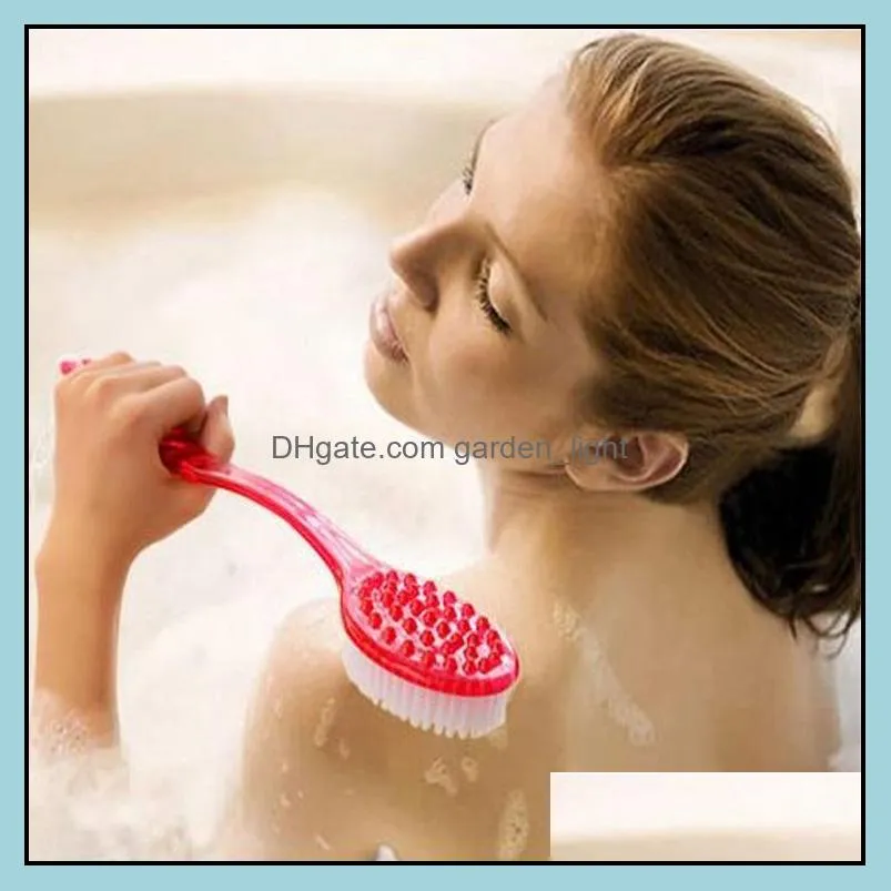 wholesale bath brush scrub skin massage health care shower reach feet rubbing brush exfoliation brushes body for bathroom