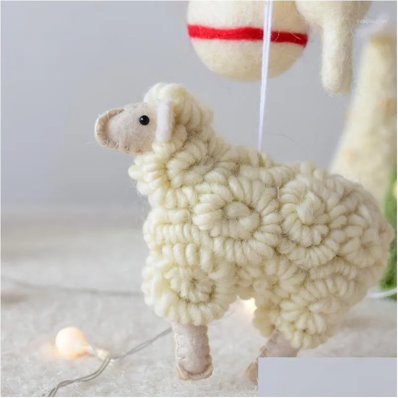 christmas decorations tree pendant hanging for home ornaments little sheep xmas pendants1