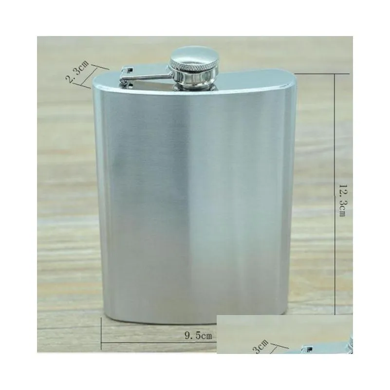 hip flasks stainless steel bottles men wine cups funnel 2 pieces set outdoor portable beer champagne bottle wy358 zwl1