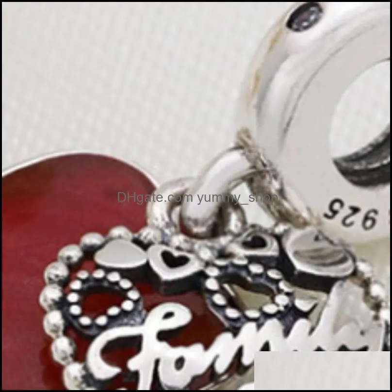 family 925 sterling silver beads charms silver 925 original for bracelet silver 925 original beads jewelry making 1228 t2