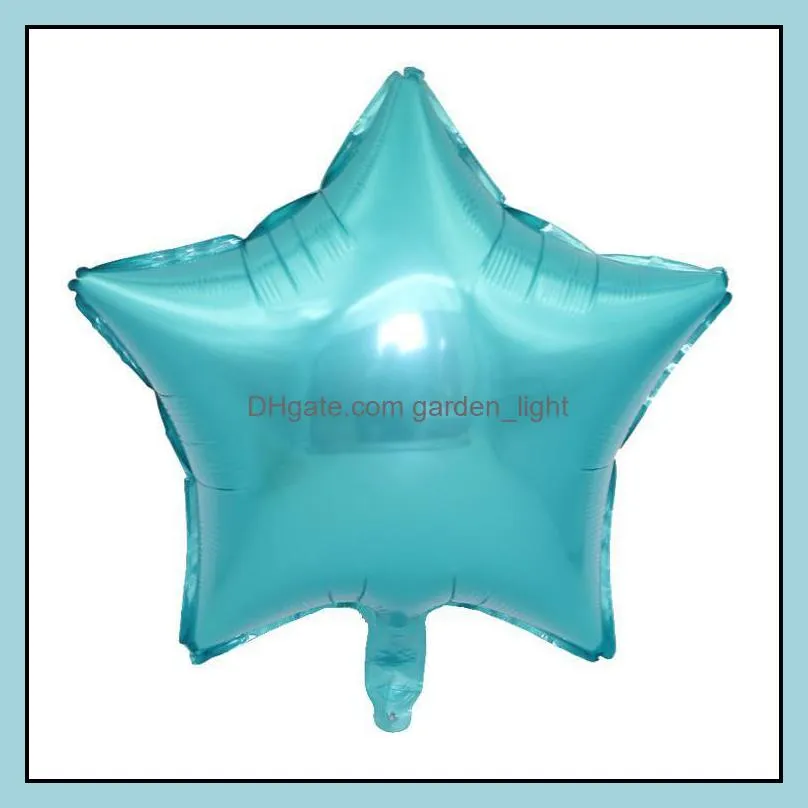 18 inch star aluminum film balloon wedding party decoration colorfull inflatable balloon foil balloon