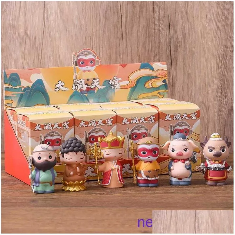 factory outlet chinachics journey to the west troubles in tiangong blind box decoration tide play creative figure crafts office desktop decorative