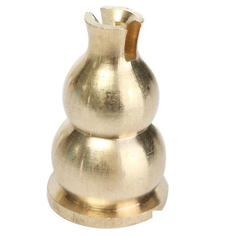 wholesale 3mm brass gourd incense burner holder for thick handmade tibetan coil /sticks home decoration v3663