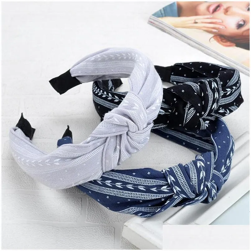 hair accessories minhin headbands for women fashion hairband bow knot cross tie headwrap band hoop turban headwear