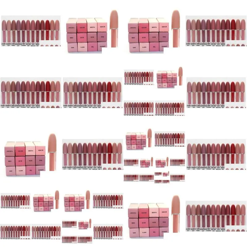 makeup lip gloss liquid lipstick natural moisturizer 12 different color with english coloris make up lipgloss