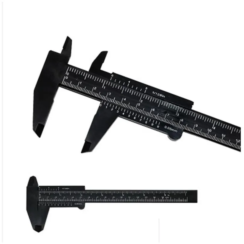 plastic vernier caliper gauge micrometer 0150mm mini student ruler standard abs accurate measurement tools