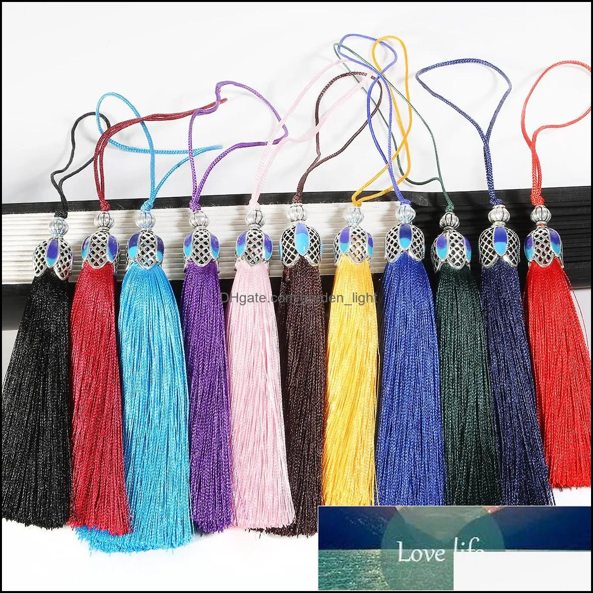 16add7cm silk tassel hanging rope fringe brush 1pc diy tassel fringe trim pendant for sewing/jewelry diy bag curtains accessories