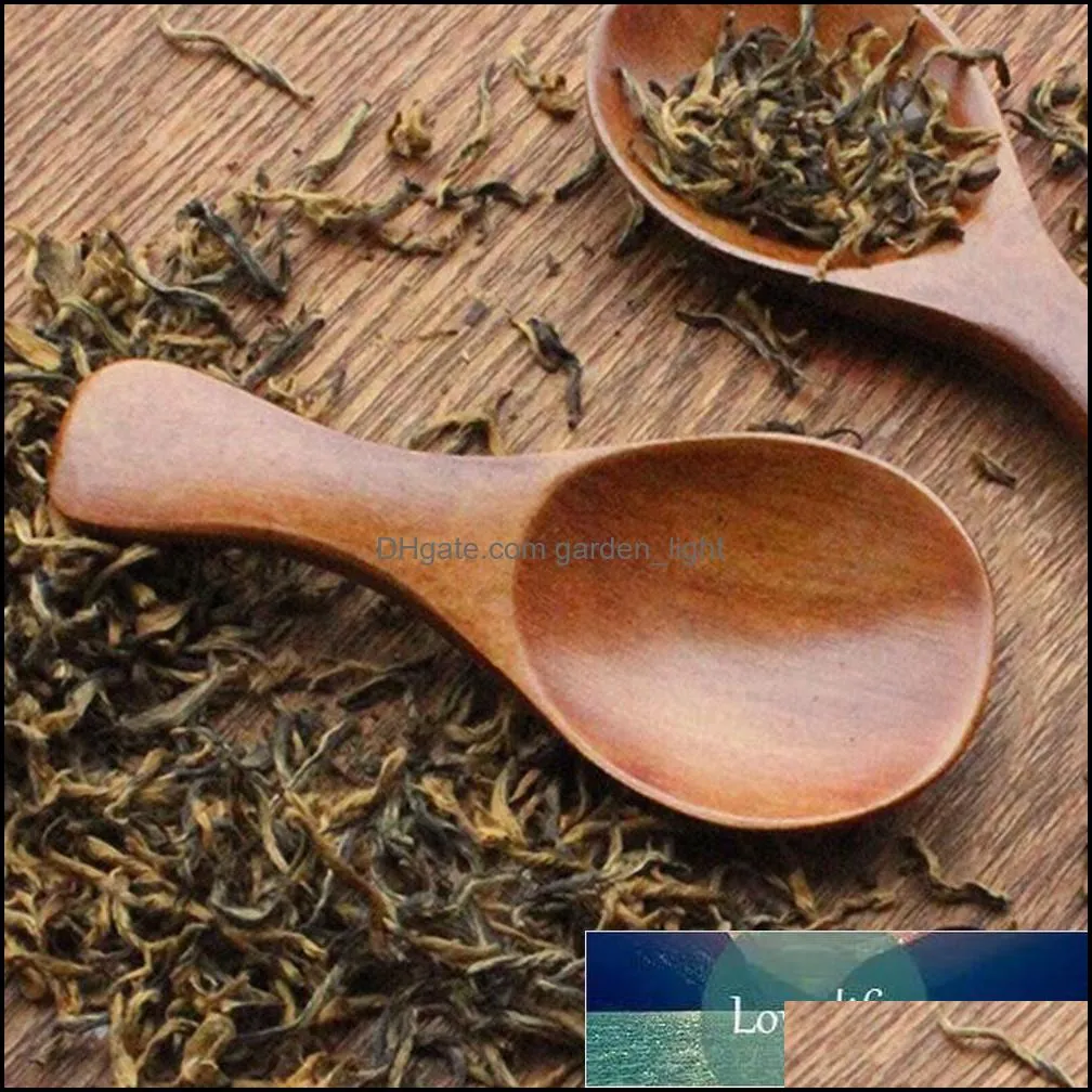 mini wooden spoon kitchen spice spoon wood sugar tea coffee scoop small short condiment spoons wooden utensils cooking tool