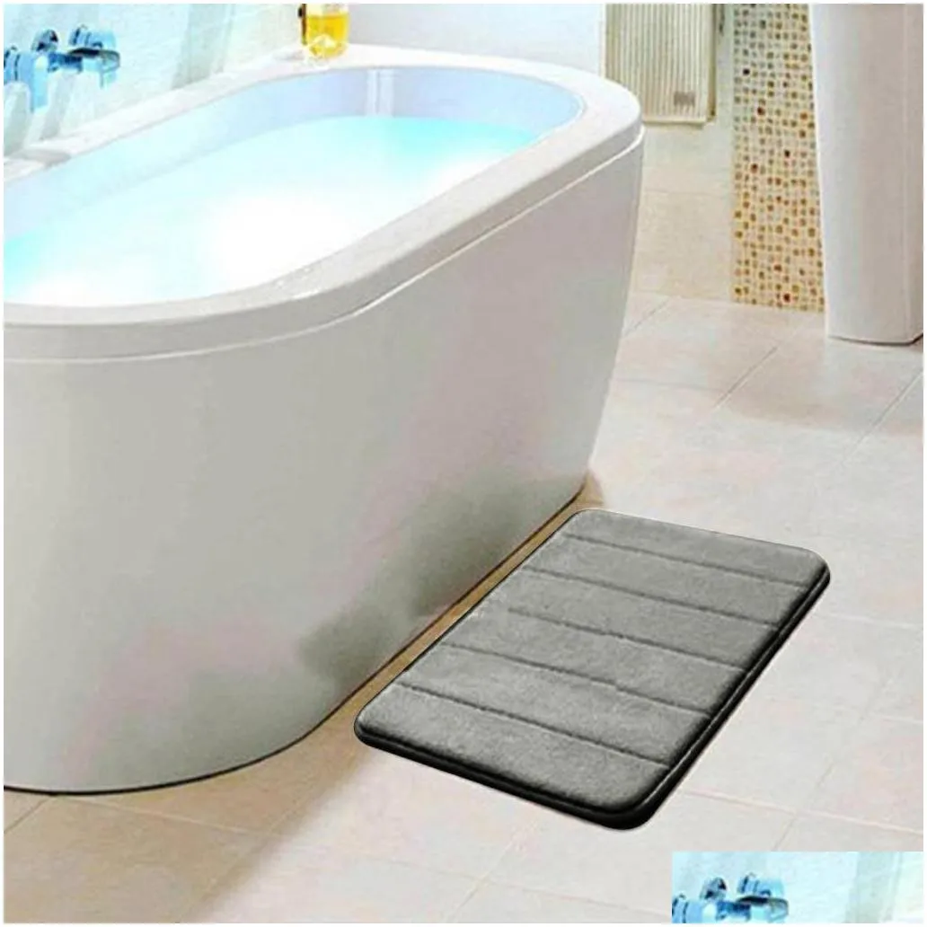 1pc bathroom memory foam bath mat carpet rug nonslip absorbent bedroom mat kitchen doormat carpets non skid soft carpet