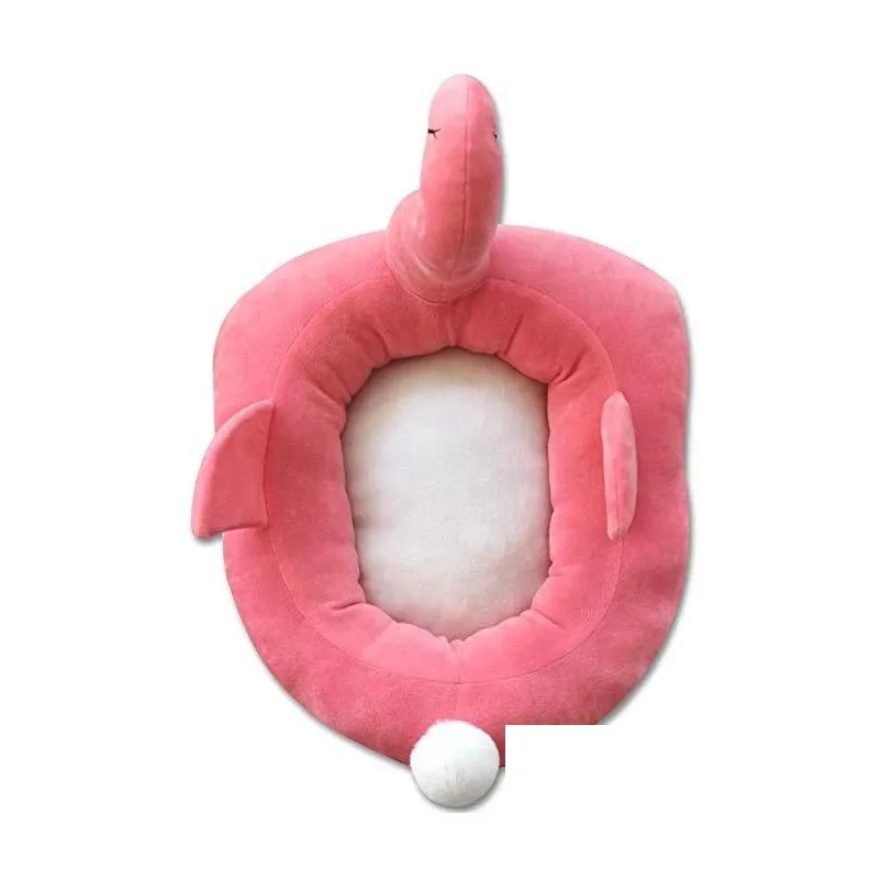 adorable flamingo shaped 2 color pet cat bed house lovely kittens bed for small dog pets