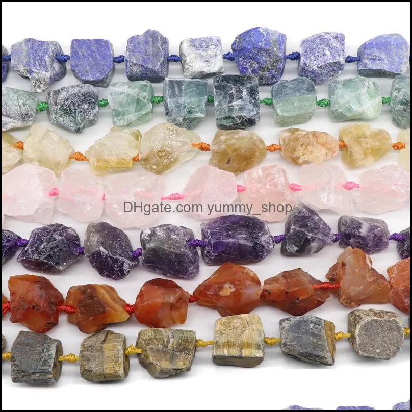 natural tumbled crystal gemstone nugget rough gems stone 15 inch chakras healing gemstone loose raw stone amethyst fluorite tiger eye lapis lazuli