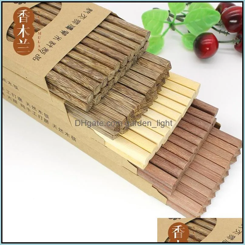 red sandalwood chicken wing wooden chopsticks wholesale 10pairs/ set el supplies can be logo 25cm