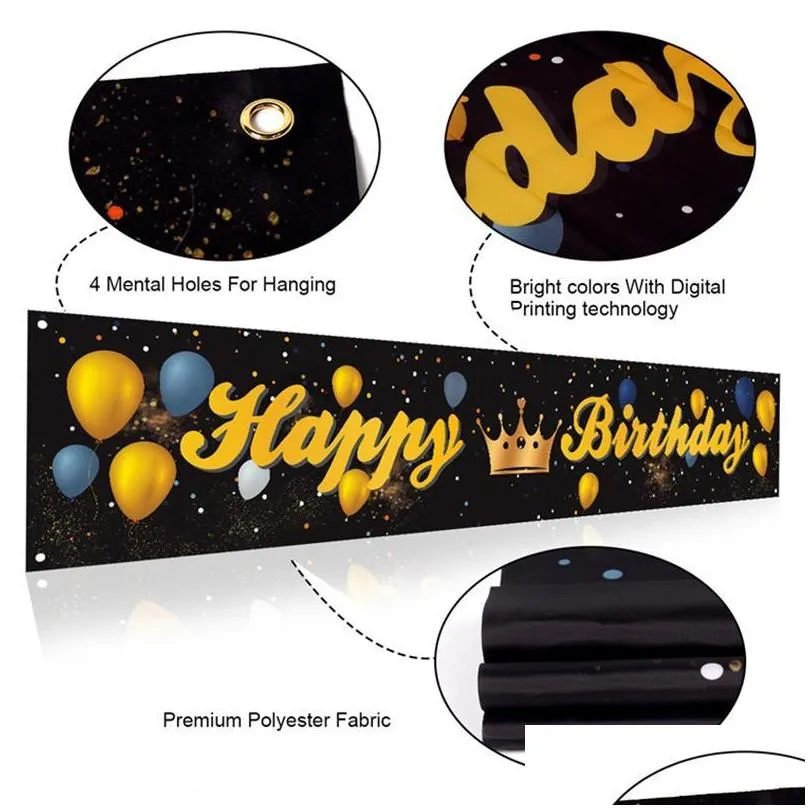 party decoration 30 40 50 60 70 80 90 happy birthday banner 30th adult 40th 50th 60th anniversary supplies