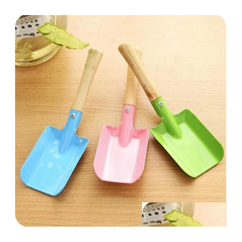 mini gardening shovel colorful metal small garden hardware tools digging kids spade tool zwl256