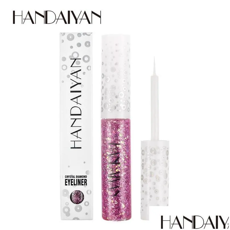 handaiyan shimmer liquid eyeliner heavy eyeshadow easy to wear longlasting fantasy shiny makeup glitter eye liner