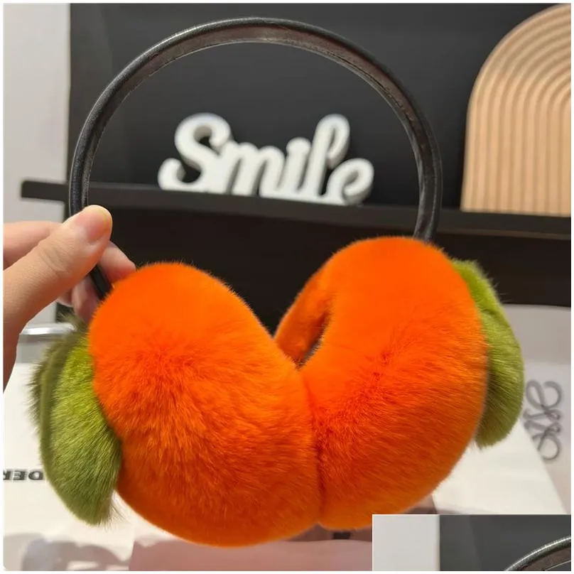 ear muffs real rex rabbit hair small cachi ear covers korean cute plush earmuff winter fur ear warmer earmuffs stretchable 221107