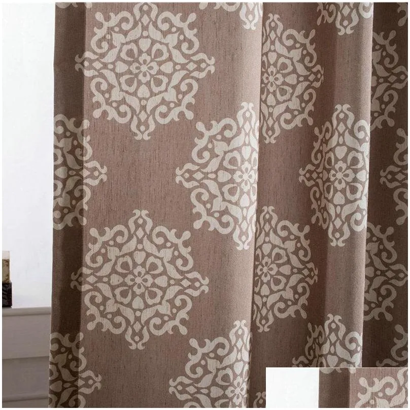 curtain drapes bigmum elegant chinese classical print blackout curtains for living room bedroom kitchen cortinas window