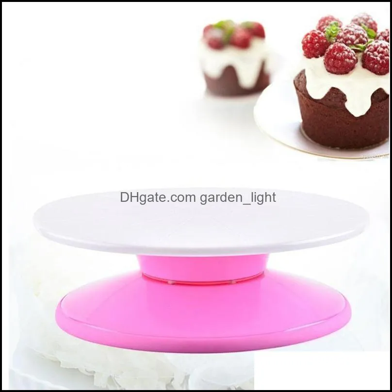 glorystar round shape antiskid rotating cake decorating turntable for baking tool pastry tools