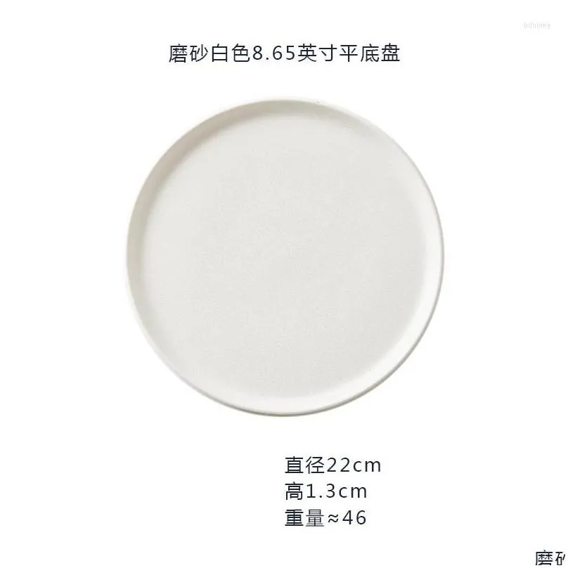 plates black round small nordic plate ceramic luxury deep porcelain serving trays decorative talerze obiadowe dinnerware bk50sc
