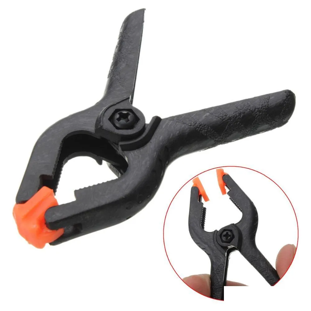 furniture accessories 4pcs 3 inch plastic nylon spring clamps clip tips set for paper po backdrop background woodworking diy tools