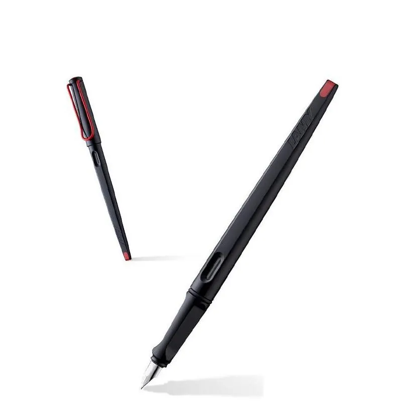 fountain pens luxury classic high quality straight length pen 0.5mm dark black red office writing stationery