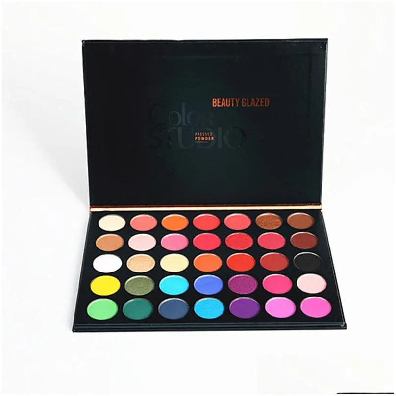 make up color studio 35 colors eye shadow pressed powder shimmer matte natural eyeshadow palette makeup