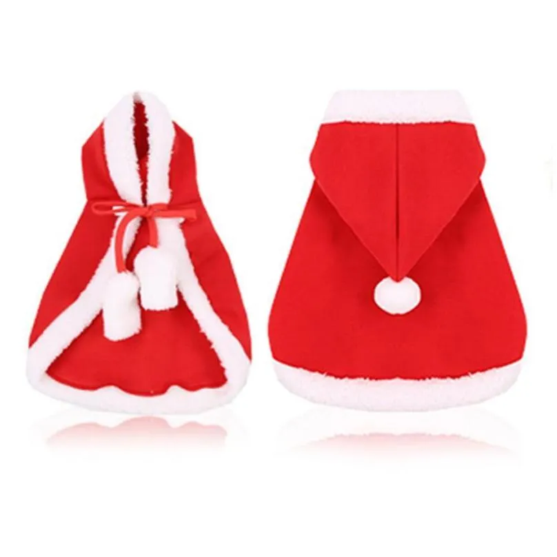 dog apparel pet clothes cat and christmas coat hooded sweater jumpsuit puppy winter warm little big
