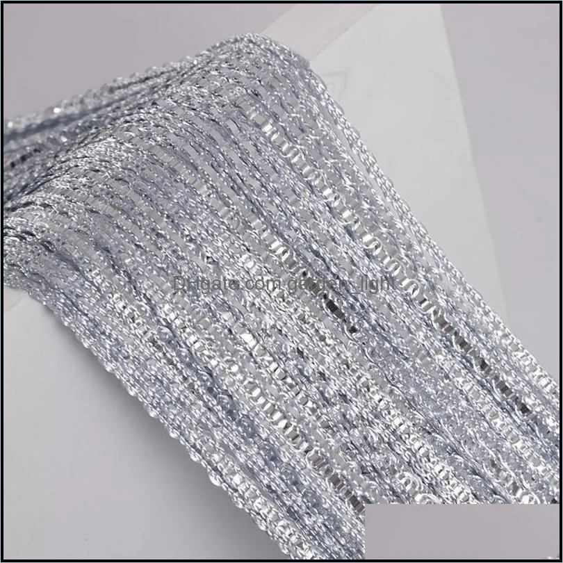 shiny tassel silver line string curtain 100x200cm glitter fringe living room divider wedding diy fashion valance home decoration