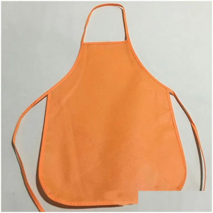 aprons unisex colorful children waterproof nonwoven fabric painting pinafore kids apron for activities art class craft