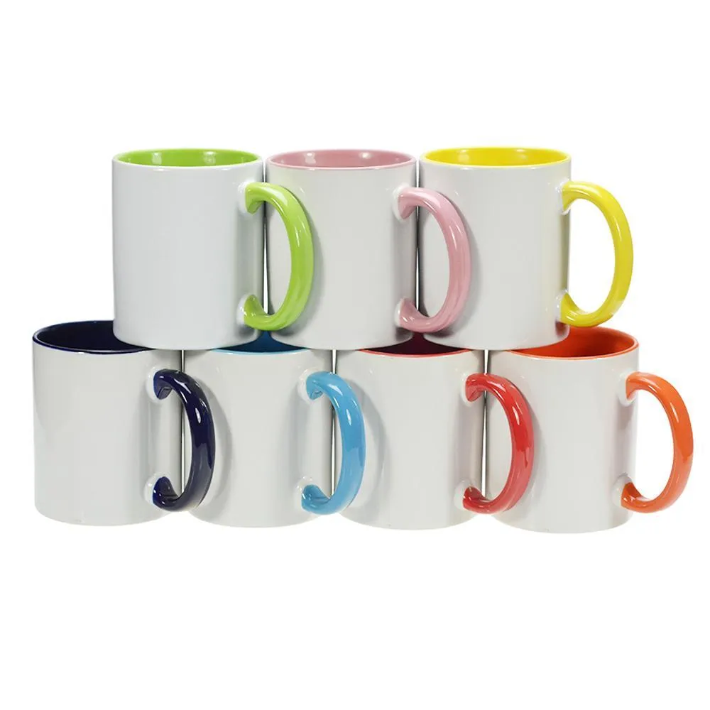 11 oz sublimation blank coffee mugs with handel white mug blanks for coffee soup tea milk latte cocoa